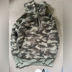 Sherpa Camo womens hoodie